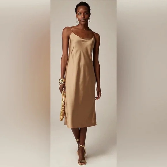J. Crew Satin Slip Dress - Picture 4 of 6